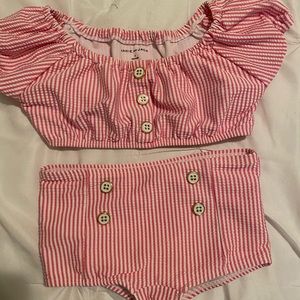 Janie and Jack girls  retro swimsuit. 4
